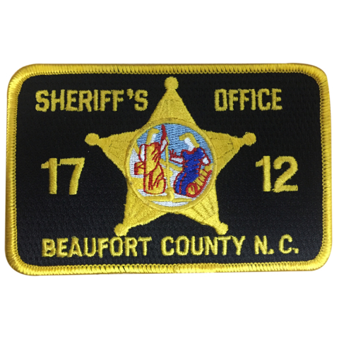 Beaufort County Sheriff's Office Patch - Black Background