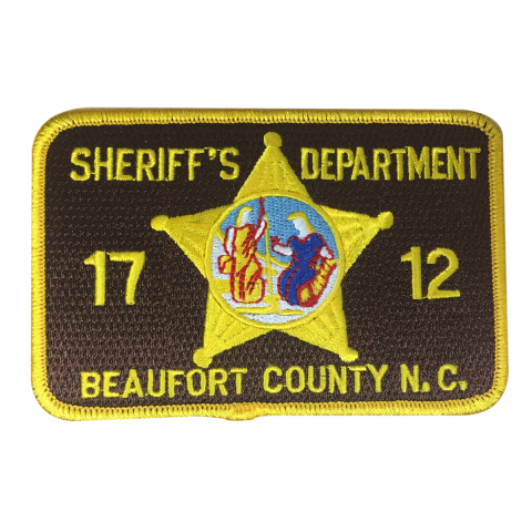 Beaufort County Sheriff's Office Patch - Brown Background